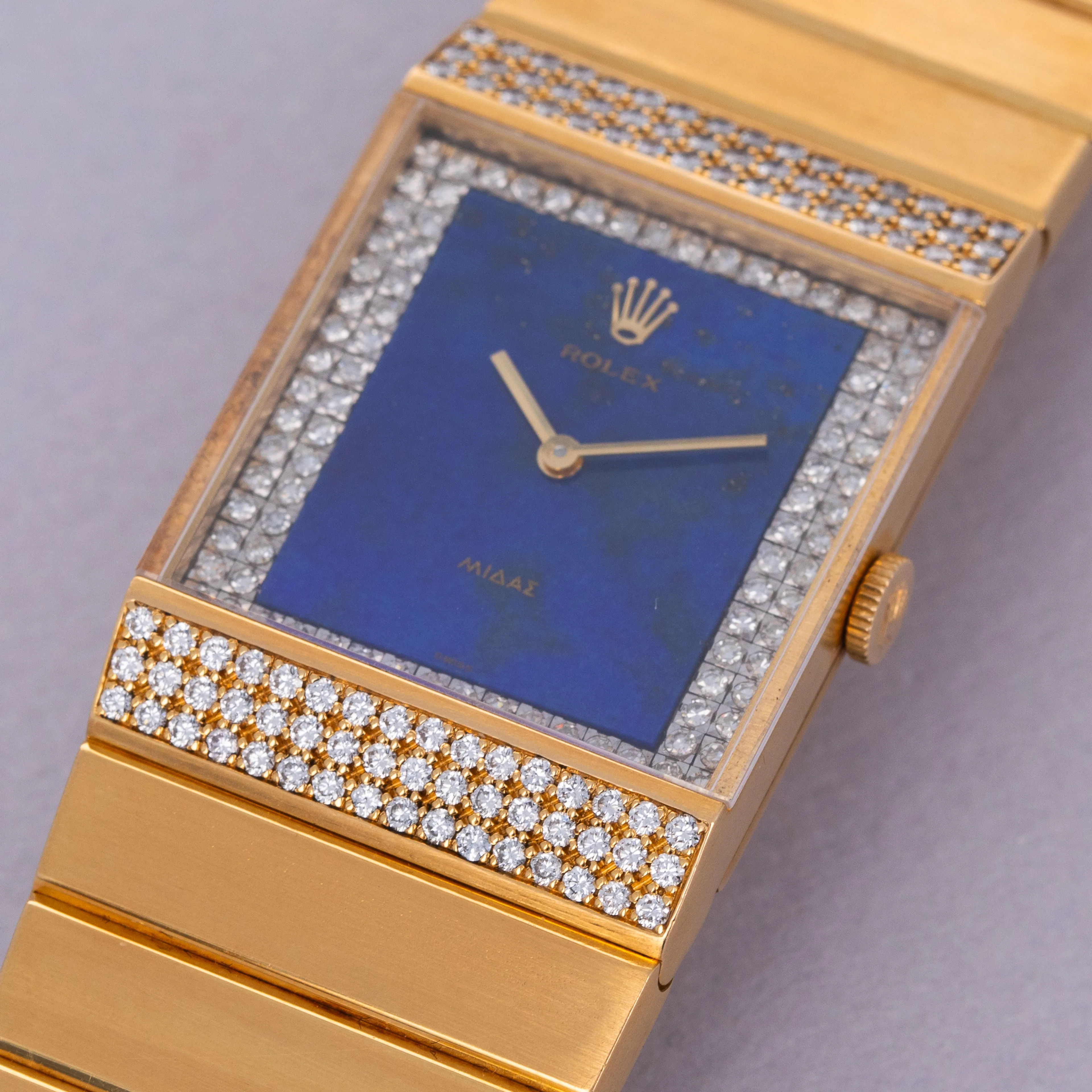 Rolex Cellini King Midas 4611 24mm Yellow gold Lapis lazuli 2