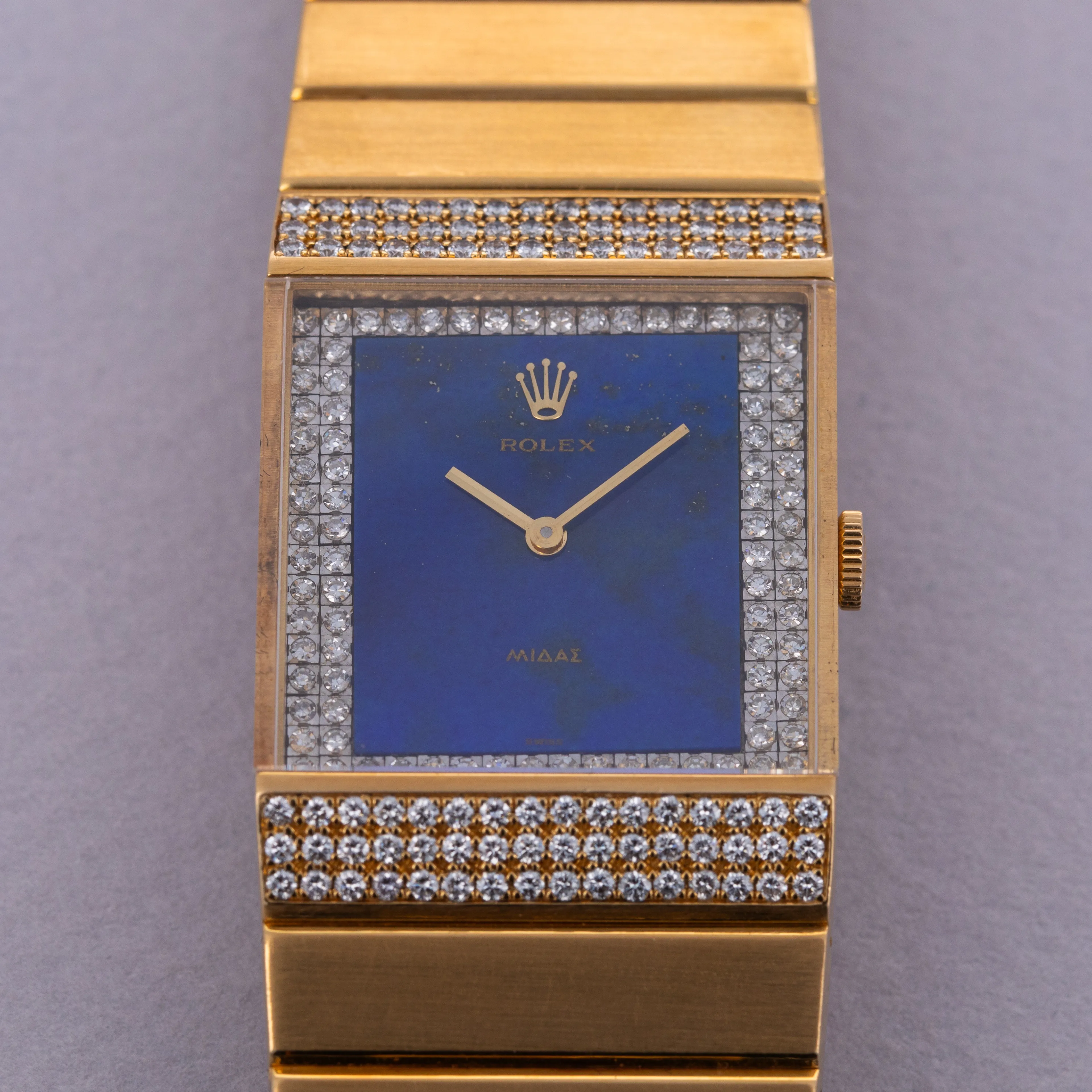 Rolex Cellini King Midas 4611 24mm Yellow gold Lapis lazuli 11