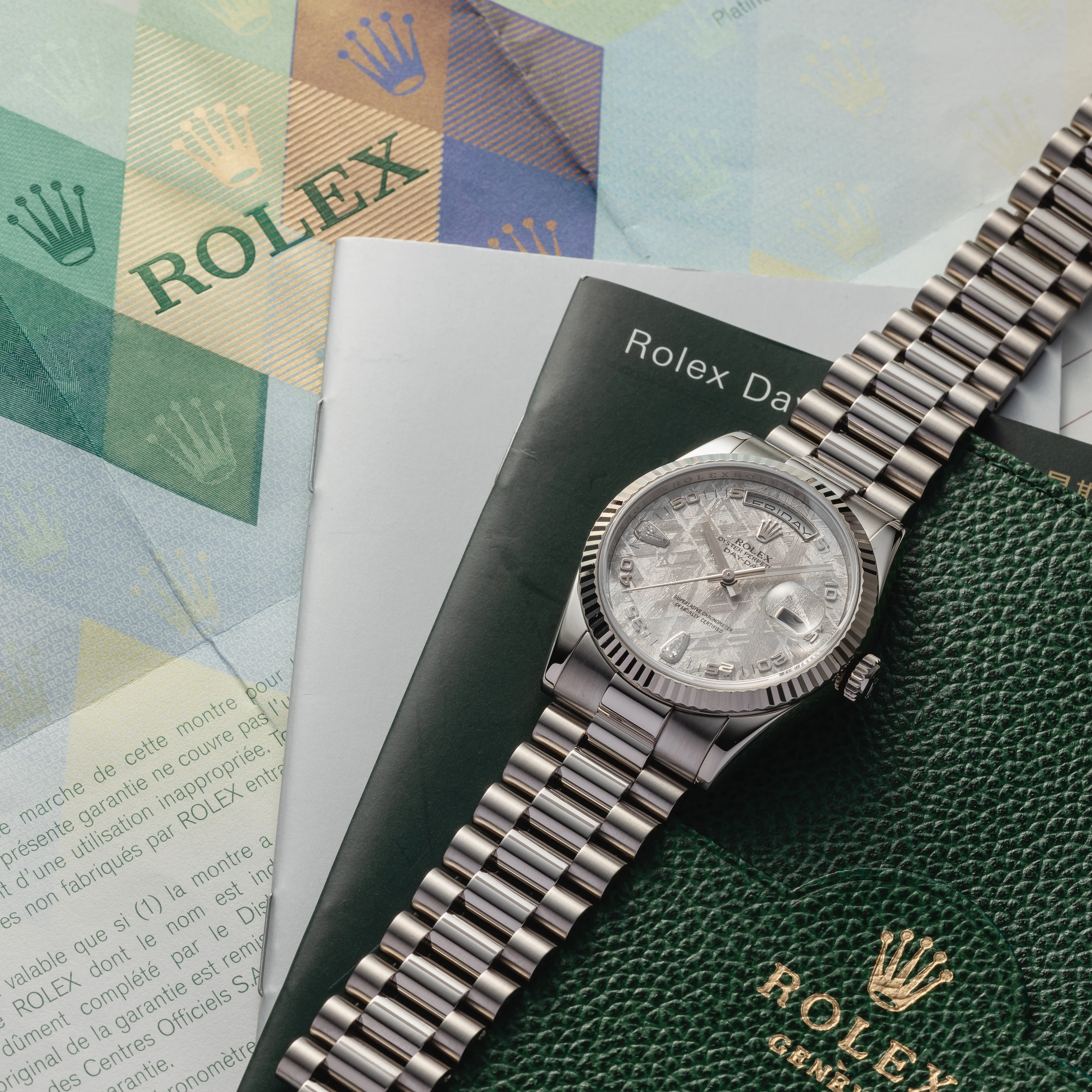 Rolex Day-Date 36 118239 36mm 18k white gold Meteorite 4