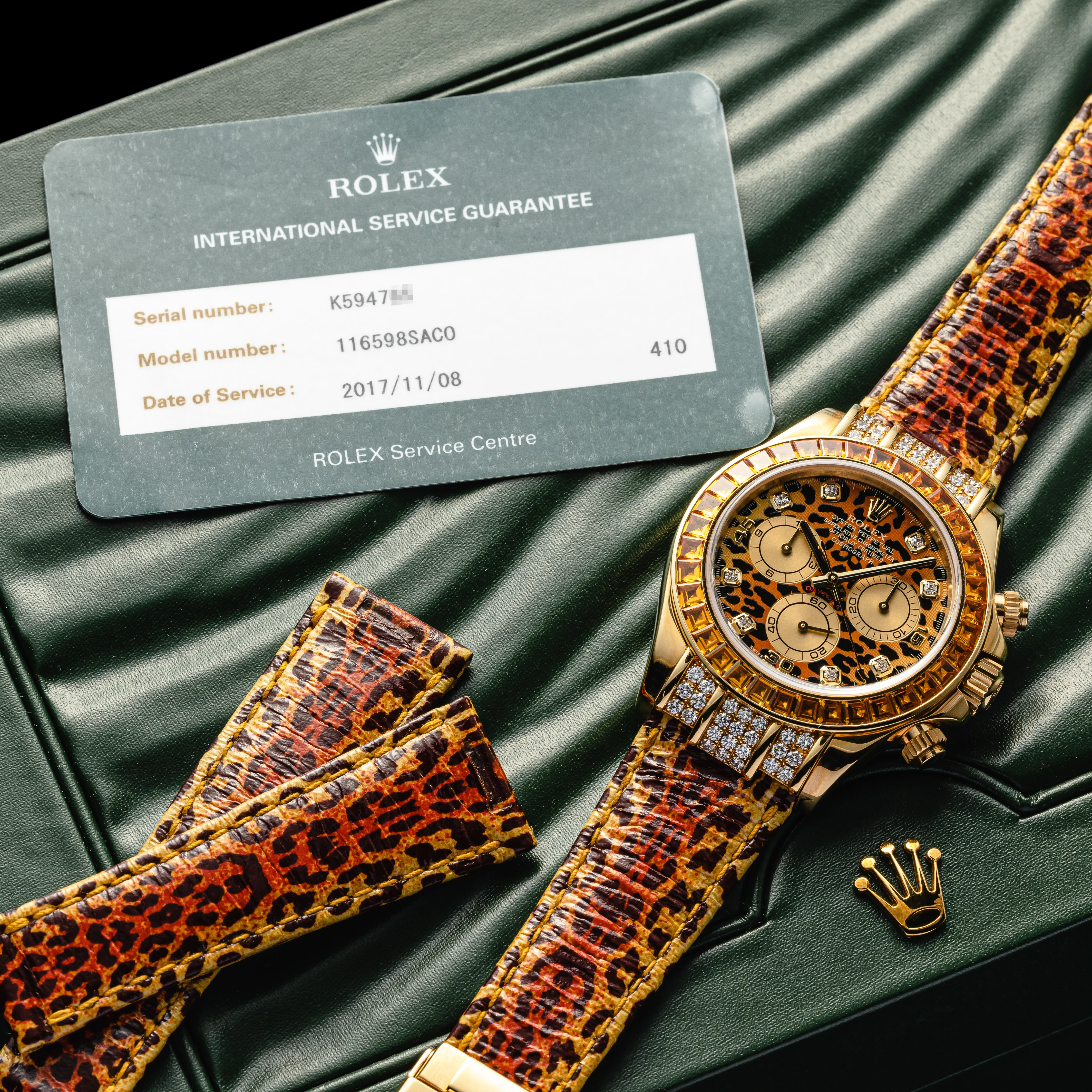 Rolex Daytona 116598 SACO 40mm Diamond and 18k yellow gold 4