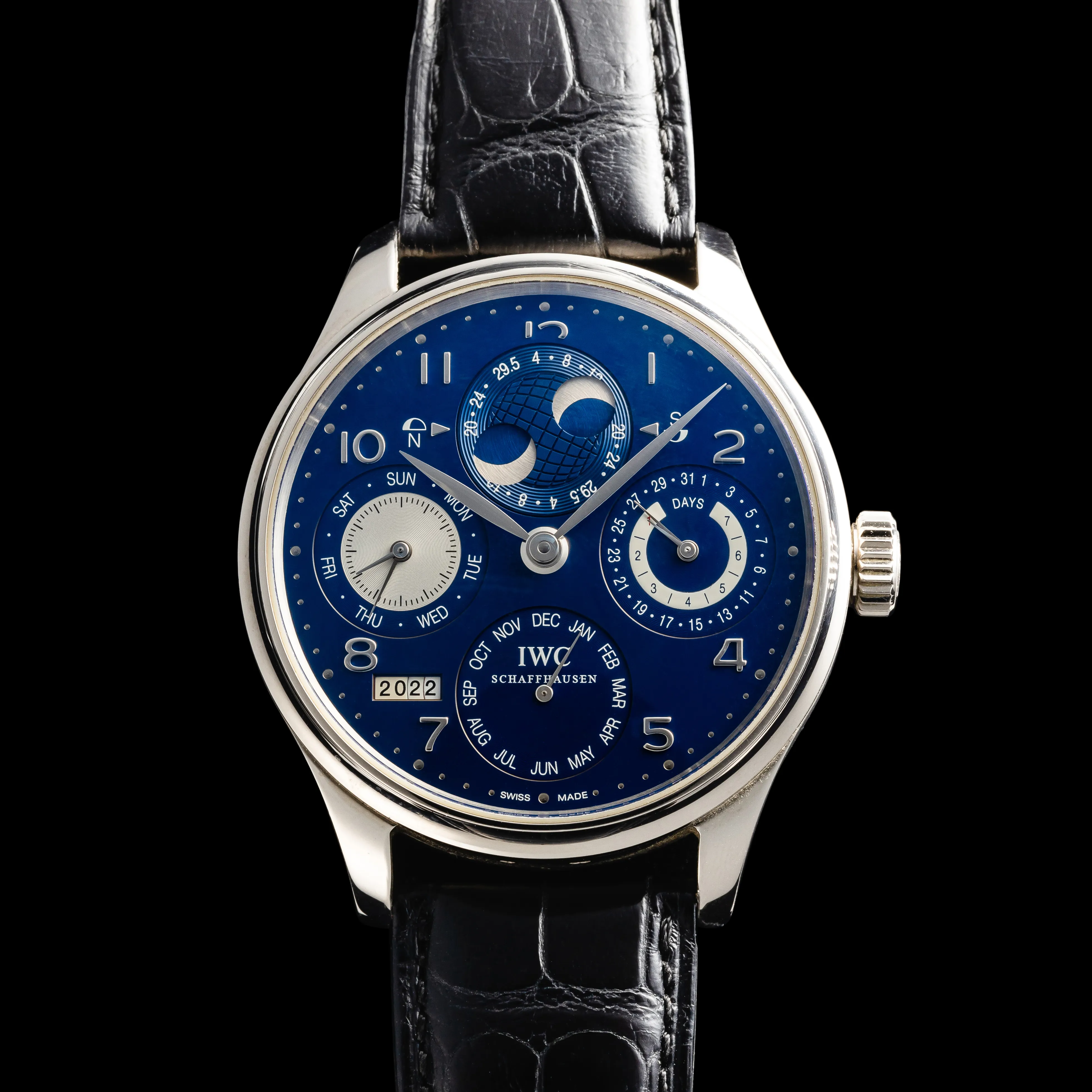 IWC Portugieser IW503203 44mm White gold Blue