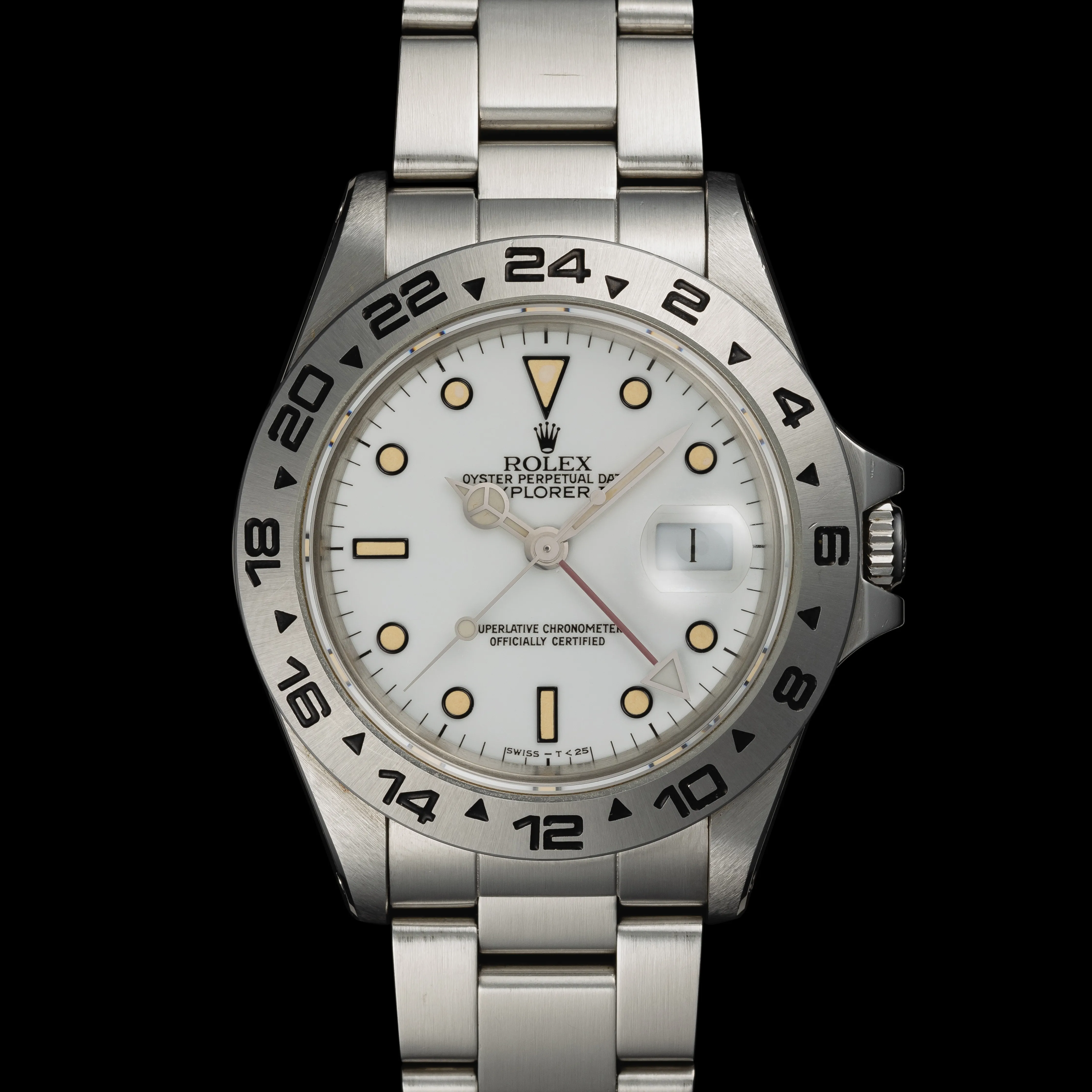 Rolex Explorer II 16550 39mm Stainless steel Black