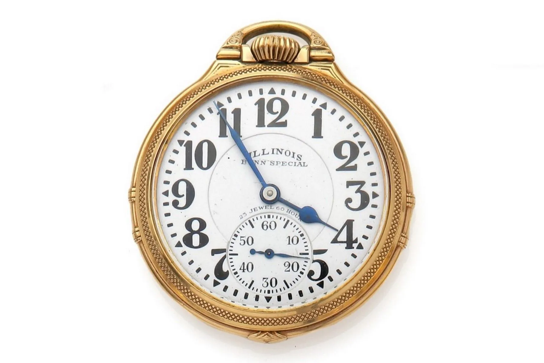 Illinois Watch Company 51mm Gold-plated White