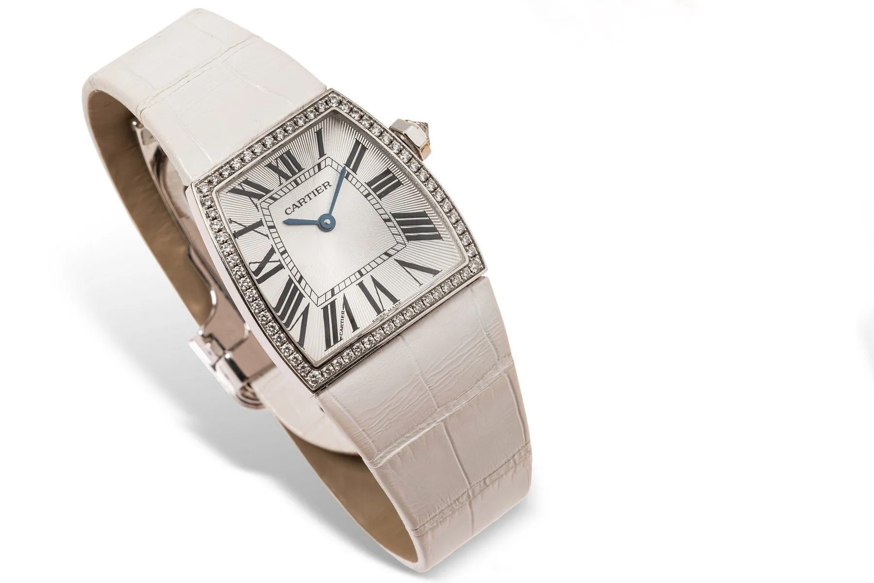 Cartier La Dona 2895 28mm White gold and Diamond Silver