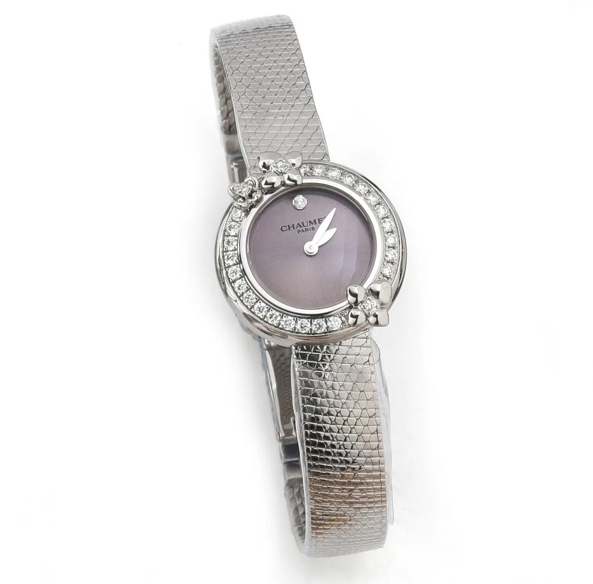 Chaumet 21mm Stainless steel and Diamond Taupe