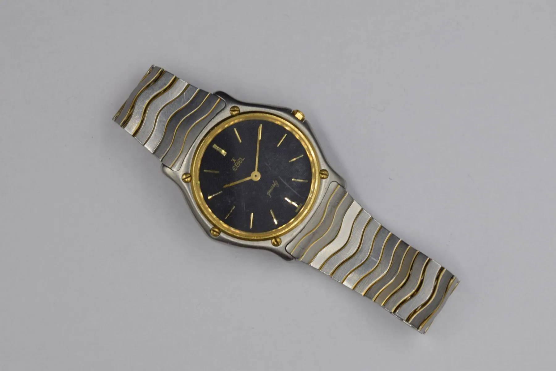 Ebel 32.5mm Yellow gold and Stainless steel Gray