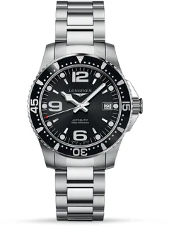 Longines HydroConquest L3.641.4.56.6 Stainless steel Black