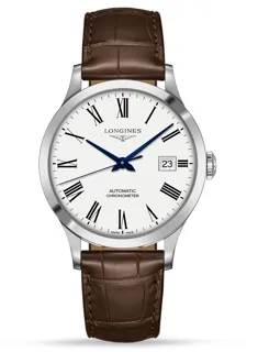 Longines Record L28214112 Stainless steel White