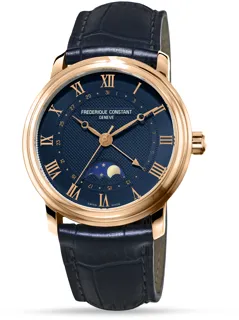 Frédérique Constant Moonphase FC-330MC4P4 Stainless steel and PVD Blue