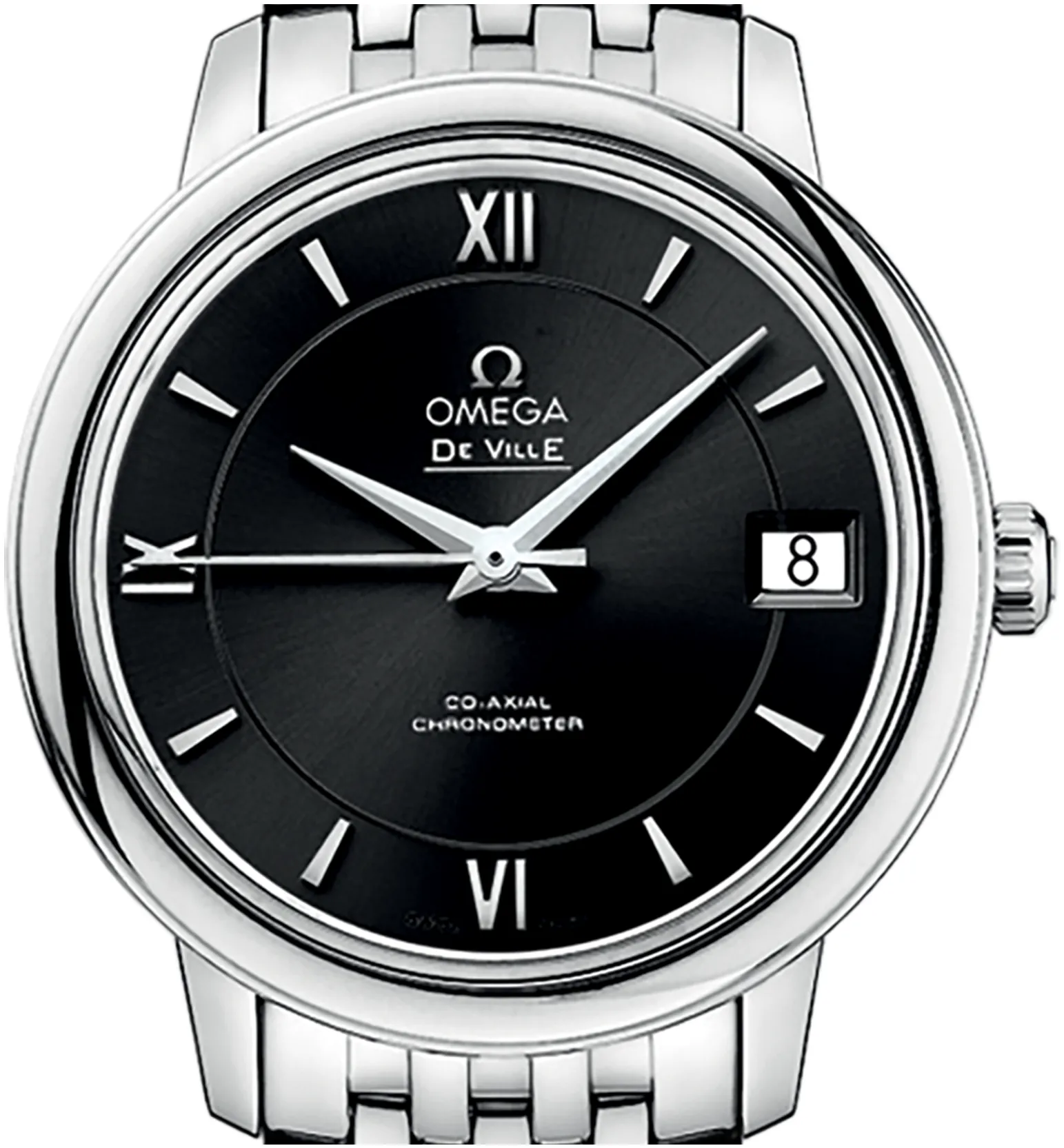 Omega De Ville 424.10.33.20.01.001 32.5mm Stainless steel Black 1