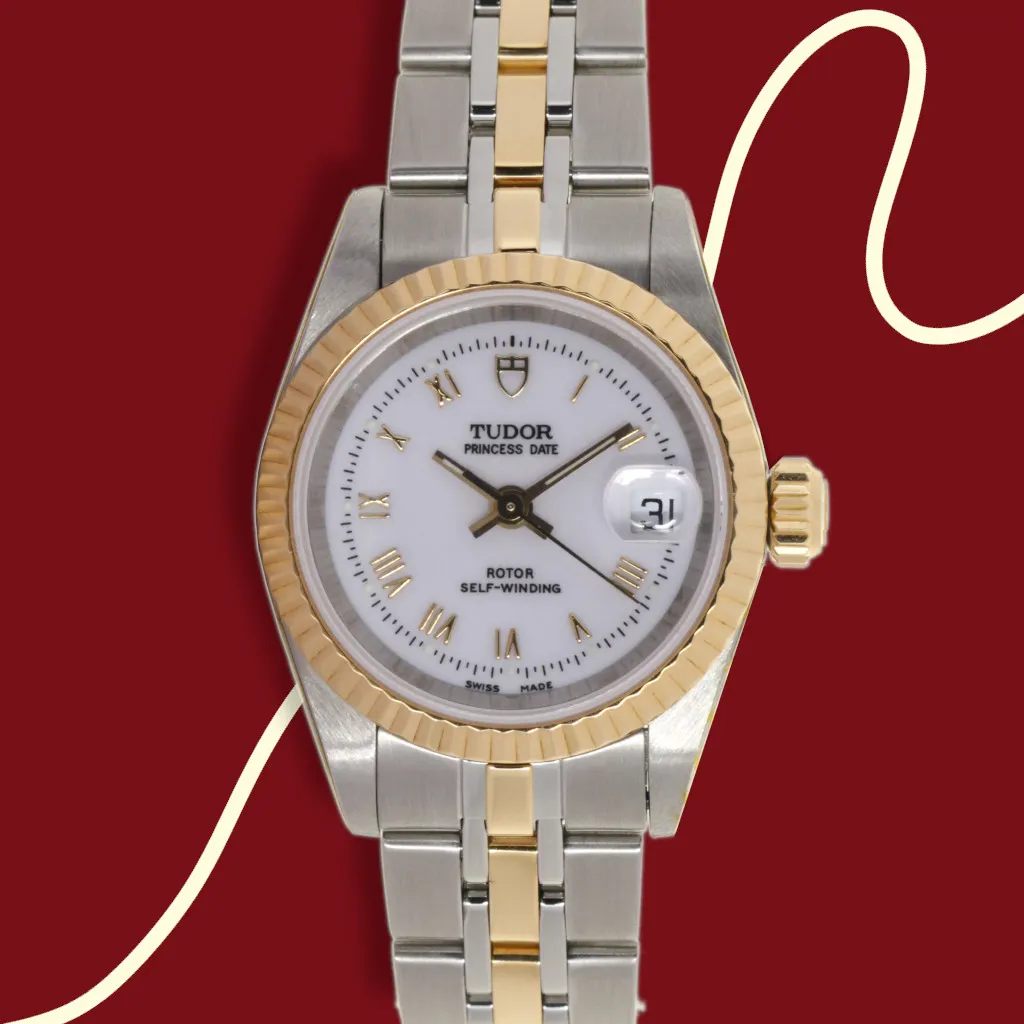 Tudor Princess Date 225033 25mm Yellow gold and Stainless steel