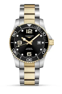 Longines HydroConquest L3.781.3.56.7 Stainless steel Black