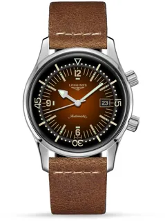 Longines Heritage L37744602 Stainless steel Brown