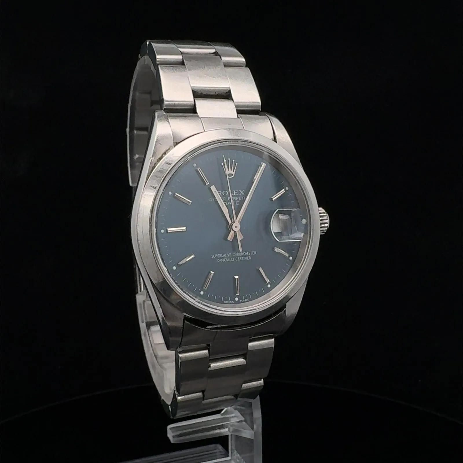 Rolex Oyster Perpetual Date 15200 34mm Stainless steel Blue 1