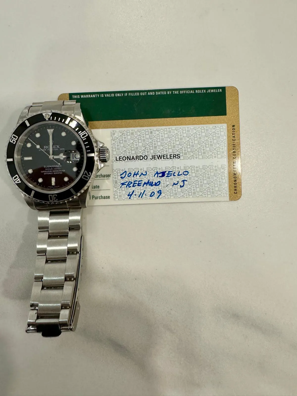 Rolex Submariner 16610 40mm Stainless steel Black 1