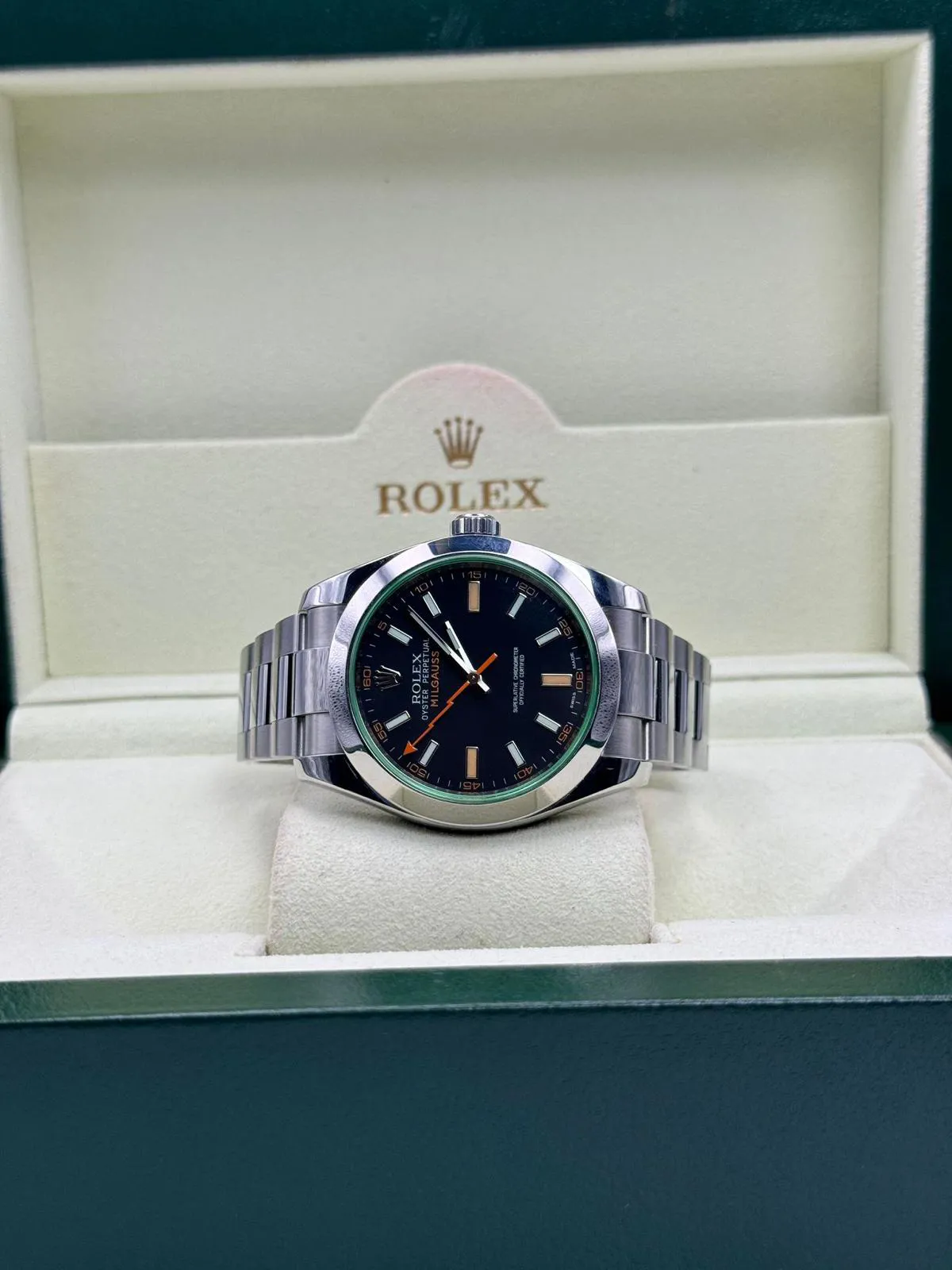 Rolex Milgauss 116400GV 40mm Stainless steel Black 2