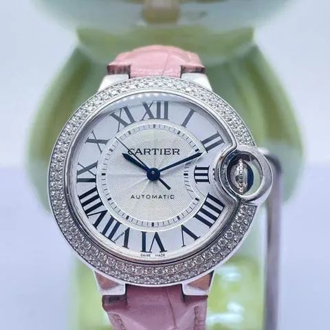 Cartier Ballon Bleu 33mm WE902067 33mm White gold Silver 2