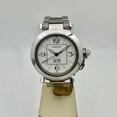 Cartier Pasha C 2475 35mm Stainless steel White