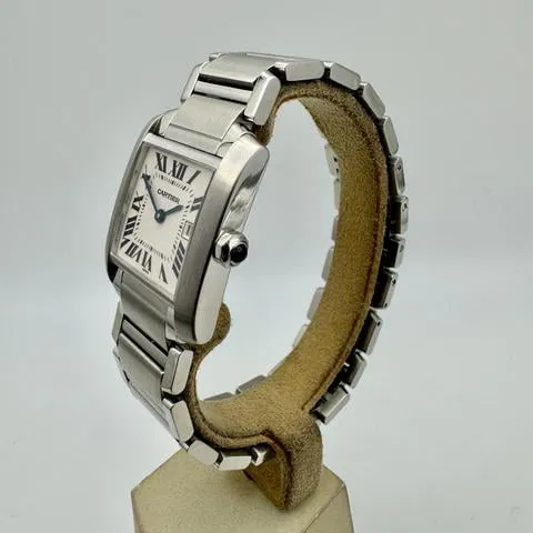 Cartier Tank Française 2485 0mm Stainless steel White 2