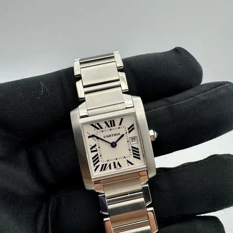 Cartier Tank Française 2485 0mm Stainless steel White 4