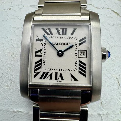 Cartier Tank Française 2485 0mm Stainless steel White 8