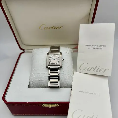 Cartier Tank Française 2485 0mm Stainless steel White 9