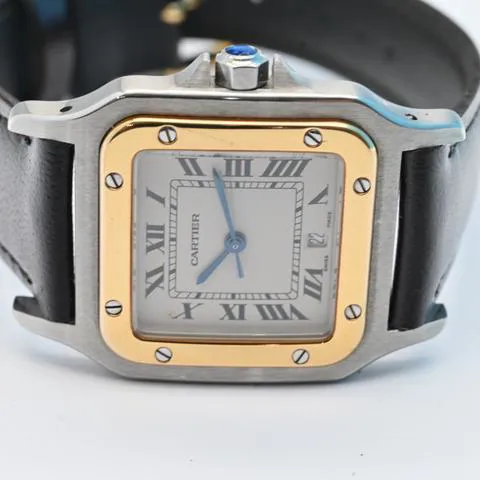 Cartier Santos Galbée 1566 29mm Yellow gold and Stainless steel White 7