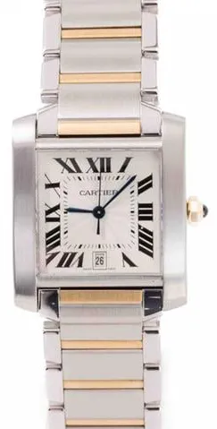 Cartier Tank Française 2302 28mm Yellow gold and stainless steel Silver