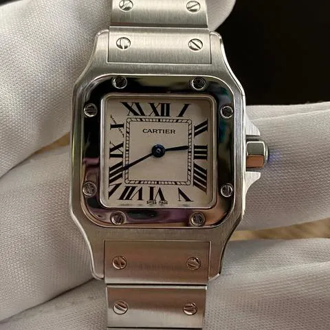 Cartier Santos W20056D6 24mm Stainless steel White