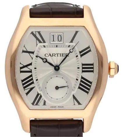 Cartier Tortue W1556234 38mm Rose gold Silver