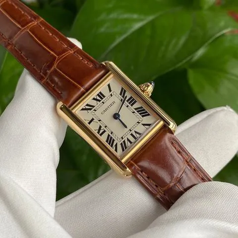 Cartier Tank W1529856 29.5mm Yellow gold Silver 1