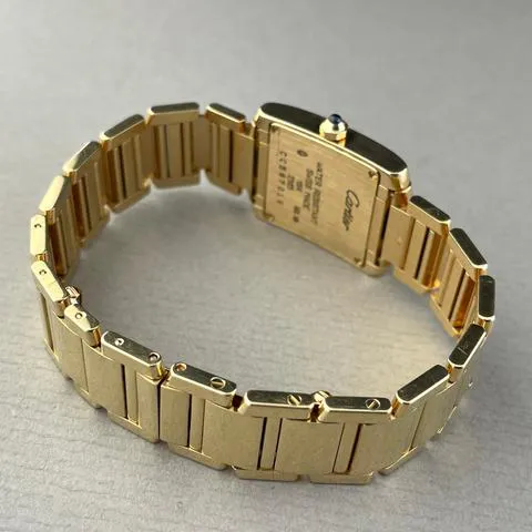 Cartier Tank Française 2385 20mm Yellow gold White 1