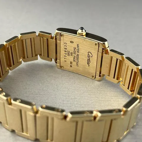 Cartier Tank Française 2385 20mm Yellow gold White 8