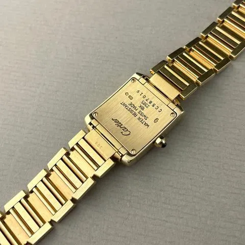 Cartier Tank Française 2385 20mm Yellow gold White 14