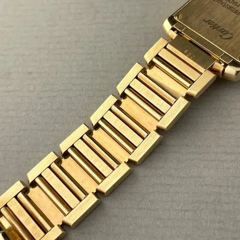 Cartier Tank Française 2385 20mm Yellow gold White 15