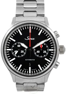 Sinn Instrument Chronographs 936.010-Solid-2LSS 43mm Stainless steel Black