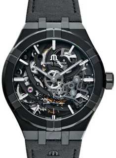 Maurice Lacroix AIKON AI6028-PVB01-030-1 Stainless steel and Black PVD Skeletonized