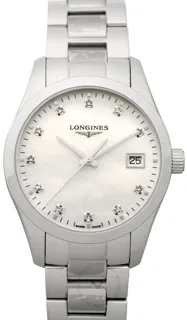 Longines Conquest Classic L23864876 Stainless steel White