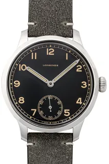 Longines Heritage L2.826.4.53.4 Stainless steel Black