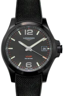 Longines Conquest V.H.P. L3.716.2.56.9 Stainless steel Black