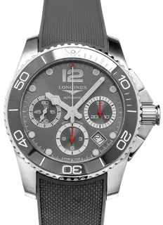 Longines HydroConquest L37834769 Stainless Steel,ceramic Gray