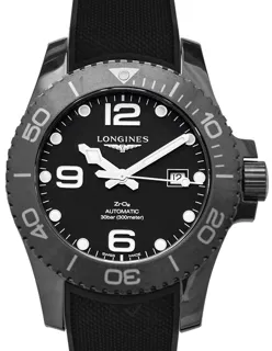 Longines HydroConquest L37844569 Black ceramic Black