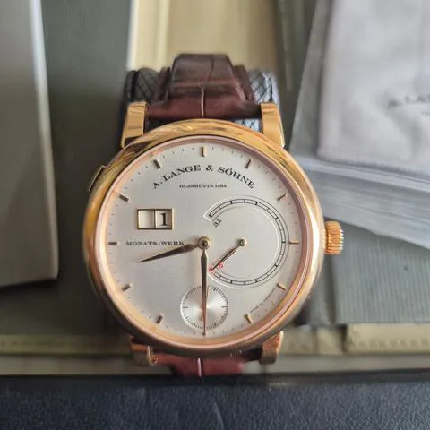 A. Lange & Söhne Saxonia 130.032F 45.9mm Rose gold Silver