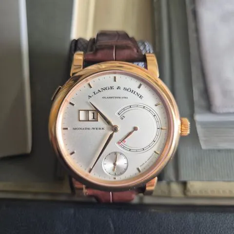 A. Lange & Söhne Saxonia 130.032F 45.9mm Rose gold Silver 6