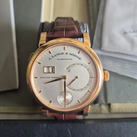 A. Lange & Söhne Saxonia 130.032F 45.9mm Rose gold Silver 7