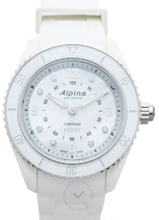 Alpina Horological Smartwatch AL-281MPWND3V6 Glass fiber White