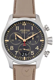 Alpina Startimer Pilot AL-372BGR4S6 Stainless steel Gray