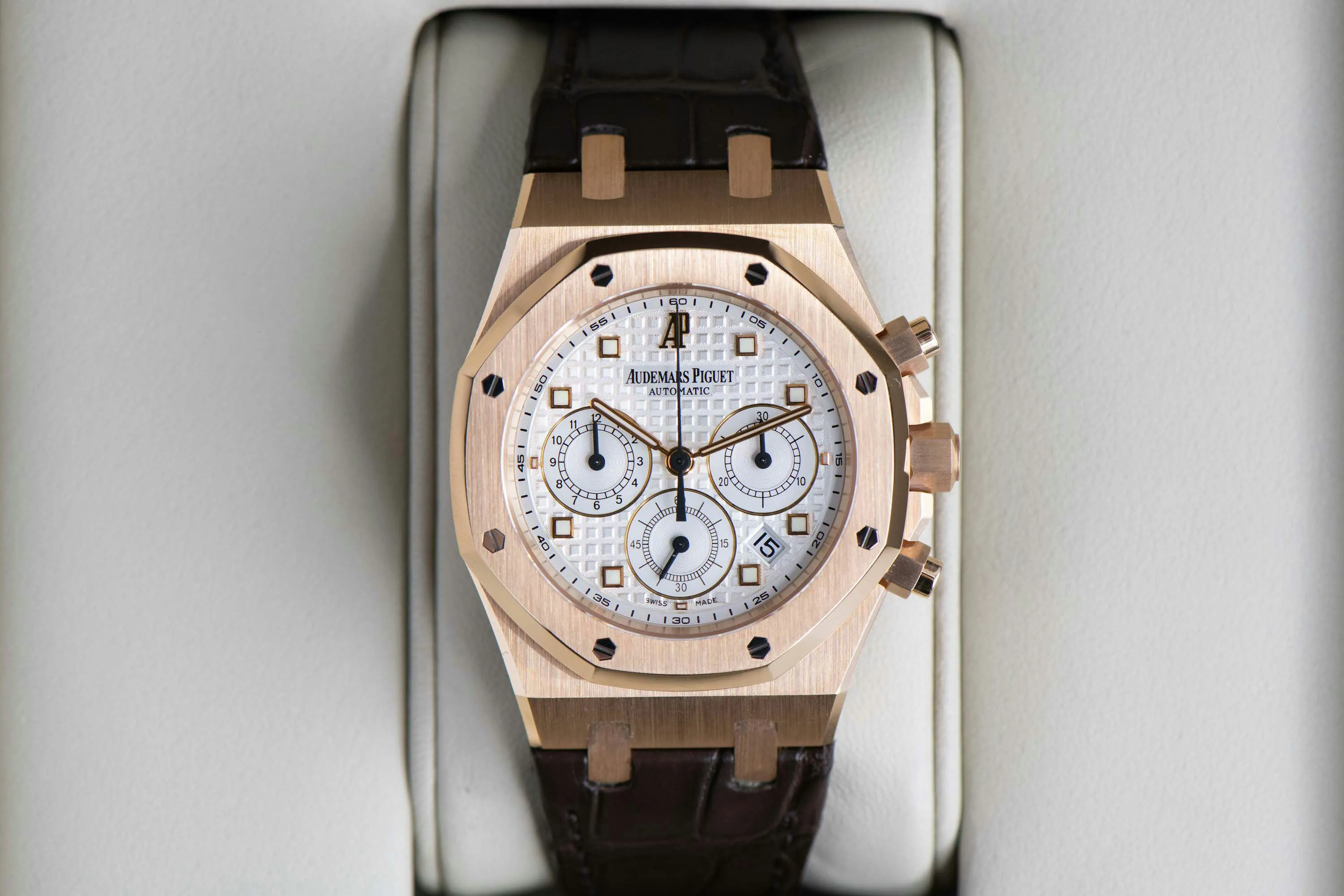 Audemars Piguet Royal Oak 26022OR.OO.D088CR.01 39mm Rose gold Silver 1