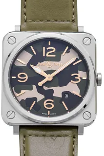 Bell & Ross BR S BRS-CK-ST/SCA Stainless steel Khaki