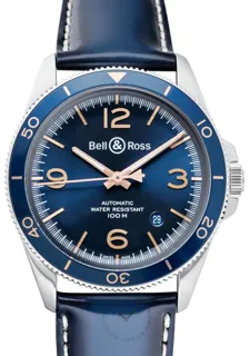 Bell & Ross BR V2 BRV292-BU-G-ST/SCA Stainless steel Blue